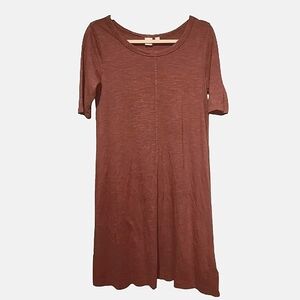 NWOT Gap short sleeve, super soft, wine coloered tee-shirt dress Size Small